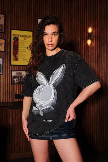 UNISEX Metallic Rabbit Oversized T-shirt