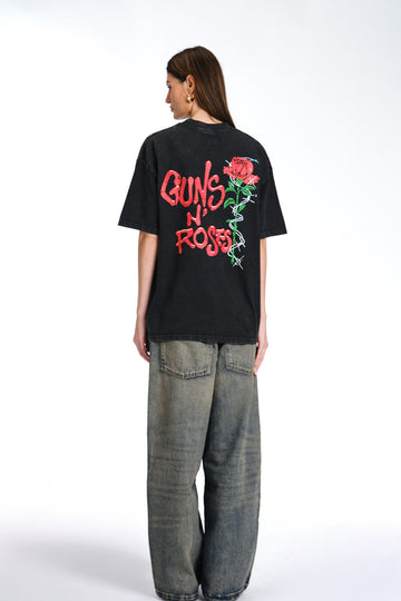 Official Guns N Roses Faded Oversized T-shirt