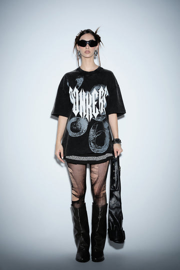 UNISEX Gothic Spikes Oversized T-shirt