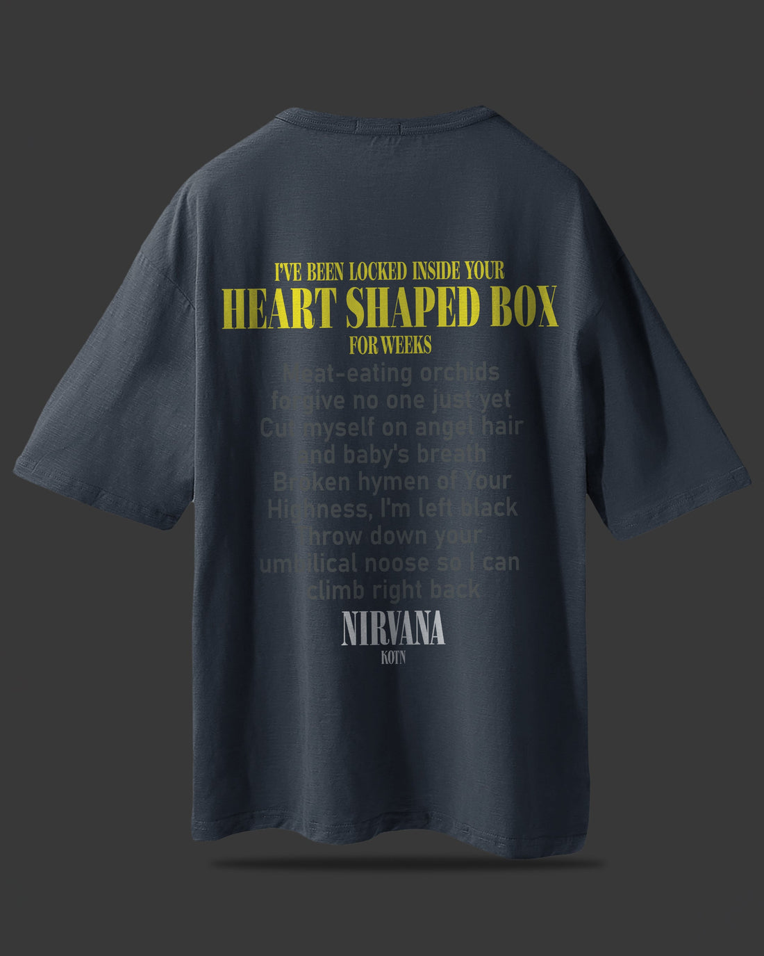 UNISEX NIRVANA IN UTERO OVERSIZED T-SHIRT MUSIC