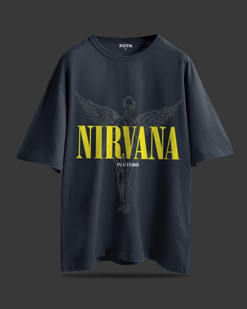 UNISEX NIRVANA IN UTERO OVERSIZED T-SHIRT MUSIC