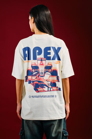 UNISEX White Apex Beyond Oversized T-shirt