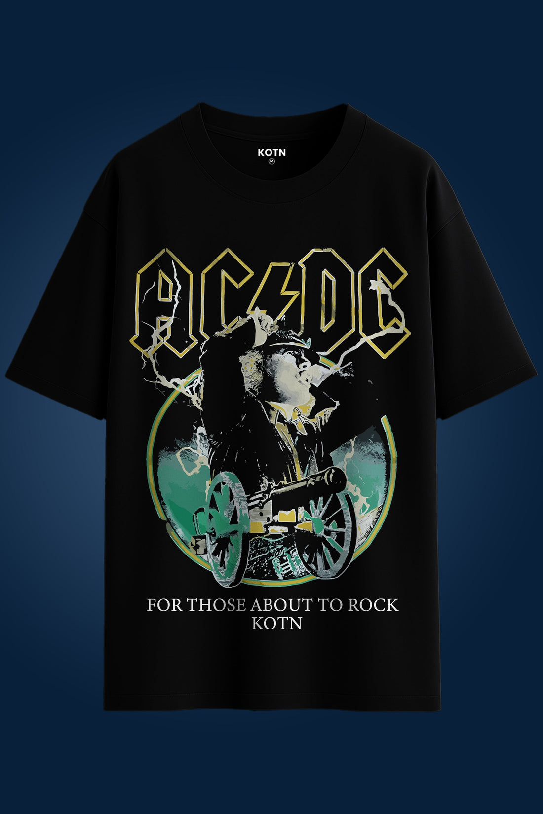 UNISEX AC/DC OVERSIZED T-SHIRT MUSIC