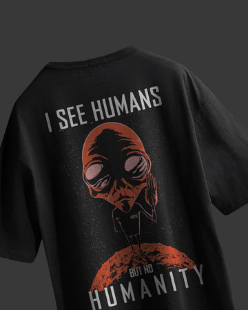 UNISEX NO HUMANITY OVERSIZED T-SHIRT ANIME
