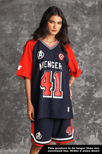 UNISEX Captain America Jersey Oversized T-shirt
