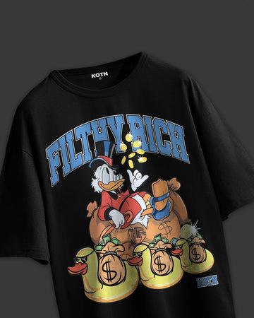 UNISEX FILTHY RICH OVERSIZED T-SHIRT STREET ESSENTIALS