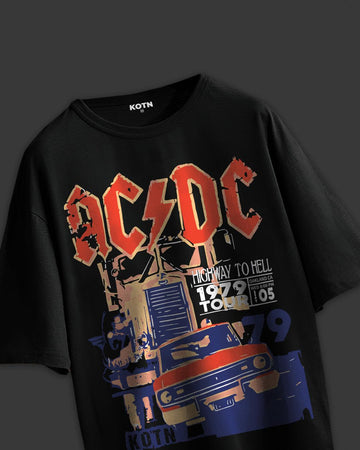 UNISEX HIGHWAY TO HELL OVERSIZED T-SHIRT F1