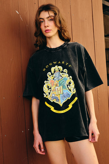 UNISEX Hogwarts Heritage Faded Oversized T-shirt