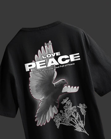 UNISEX PEACE OVERSIZED T-SHIRT STREET ESSENTIALS
