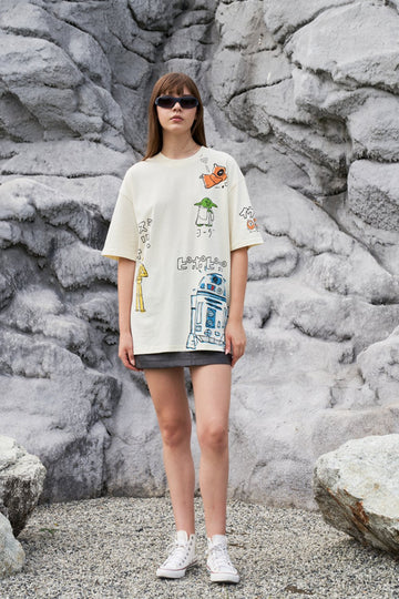 UNISEX Star Wars Sketch Oversized T-shirt